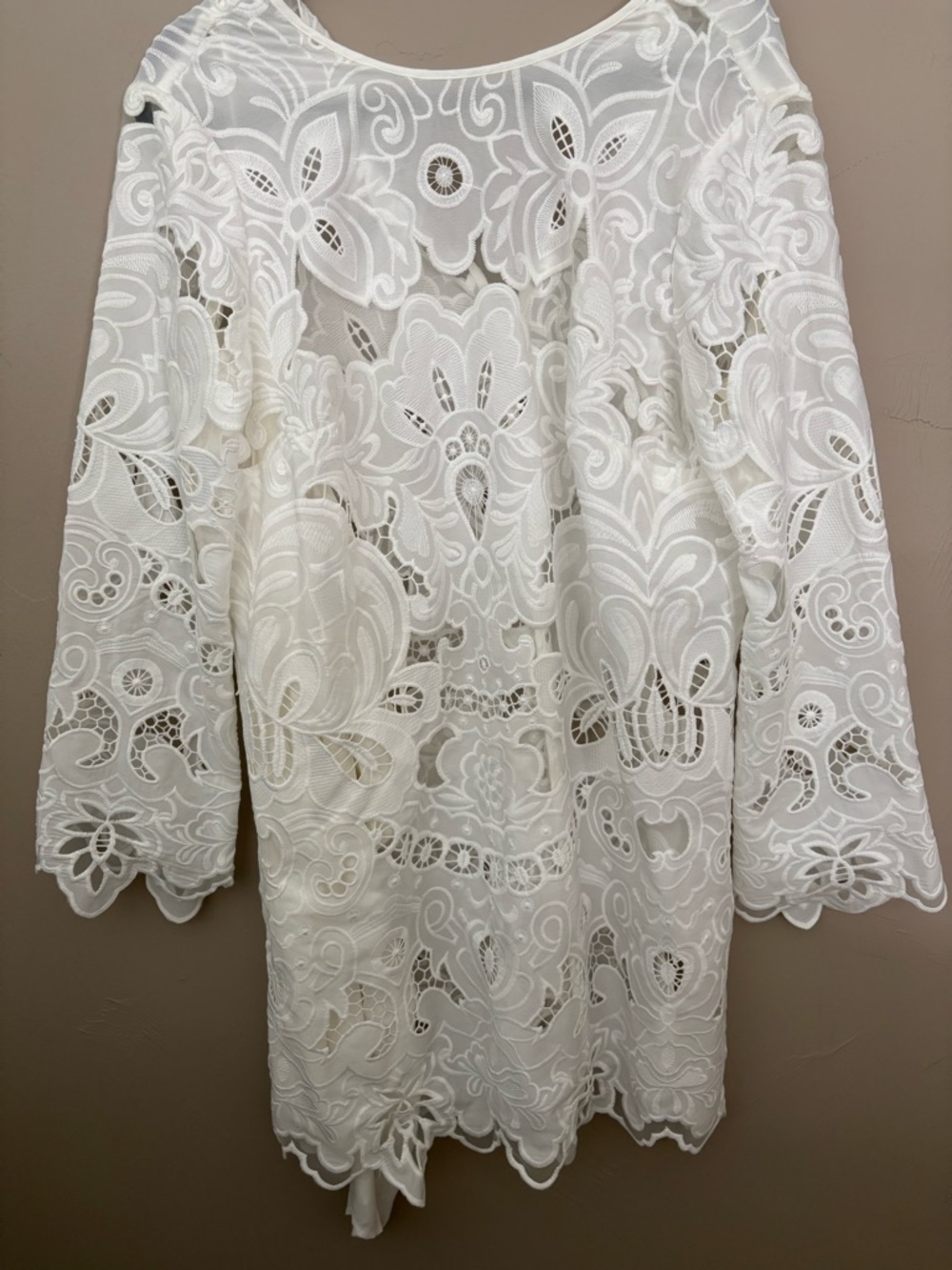 H&M White Lace Mini Dress